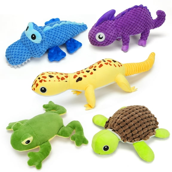 Prime Pets Dog Toys, 5pcs Dog Squeaky Toys, Plush Stuffed Animal Dog Chew Toys for Small Large Dog