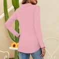 thumbnail image 5 of Lumtrix Women'S Polo Shirts Long Sleeve Collared T Shirt Golf Shirt Business Casual Tee Casual Tops Button Down Pink L, 5 of 7