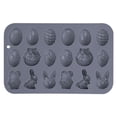 thumbnail image 6 of Moocorvic 15 Cavity Easter Eggs Silicone Mold Egg Shaped Easter Decorations Easter Party Supplies 1PC, 6 of 7