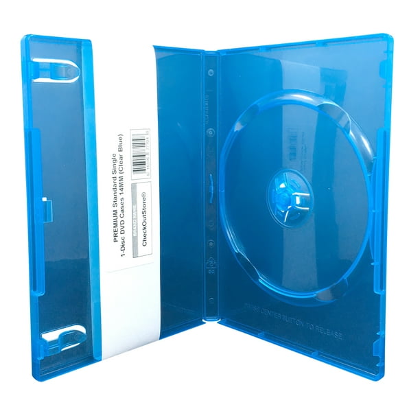 (10) CheckOutStore Premium Standard Single 1Disc DVD Cases 14mm (Clear