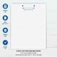 thumbnail image 5 of PrintWorks Professional 2 Hole Punch Top Paper - Pre-Punched for Folders, Binders, & Clipboards - Made in the USA - 500 Sheets - 8.5" x 11" - 20 lb - 92 Bright White (04110), 5 of 10