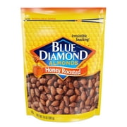 Blue Diamond Almonds, Honey Roasted Snack Nuts, 14oz Bag