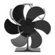 thumbnail image 1 of Estufa de calor con ventilador de 6 aspas, resistencia a altas temperaturas, autoarranque, estufa de leña, ventilador para hogar, diámetro negro de 152mm, 1 of 10