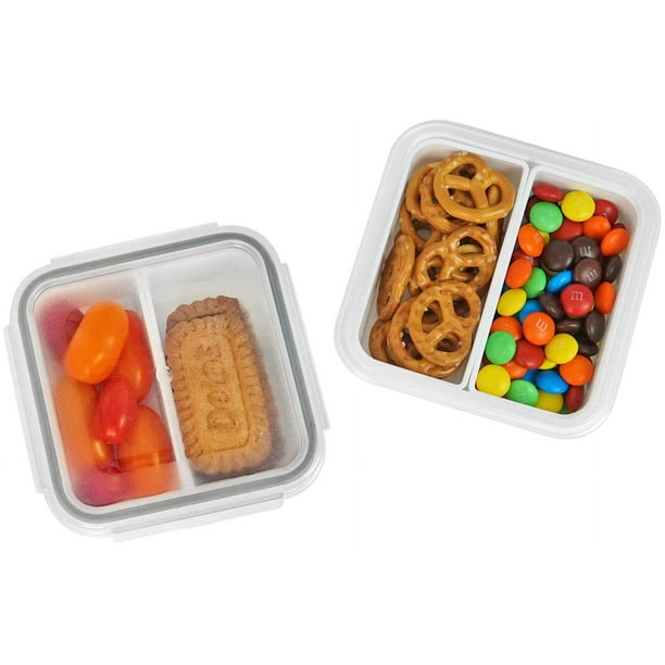 carrotez 2 Compartment Snack Containers, Small Food Storage