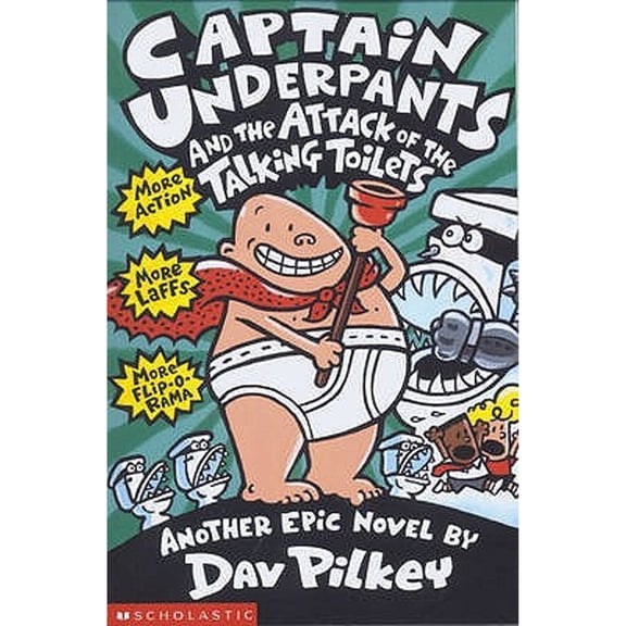Pre-Owned Captain Underpants and the Attack of the Talking Toilets (Paperback 9780439995443) by Dav Pilkey