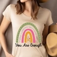 thumbnail image 4 of T-Shirt Citation Positive Arc-en-Ciel, Blanc, Taille TG, 4 of 6