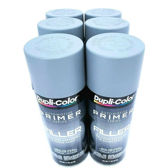 Duplicolor FP101-6 PACK Gray Filler Automotive Primer - 11 oz Aerosol Can