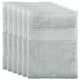 thumbnail image 1 of Juego de 6 toallas de cocina de algodón, color gris claro, 1 of 1