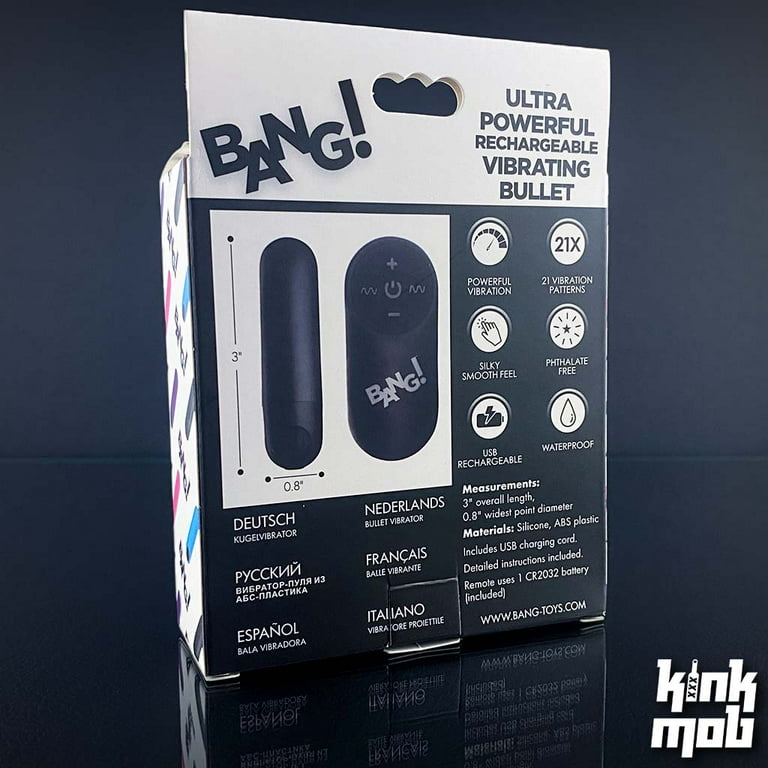 Bang! 10x Vibrating Metallic Bullet Blue