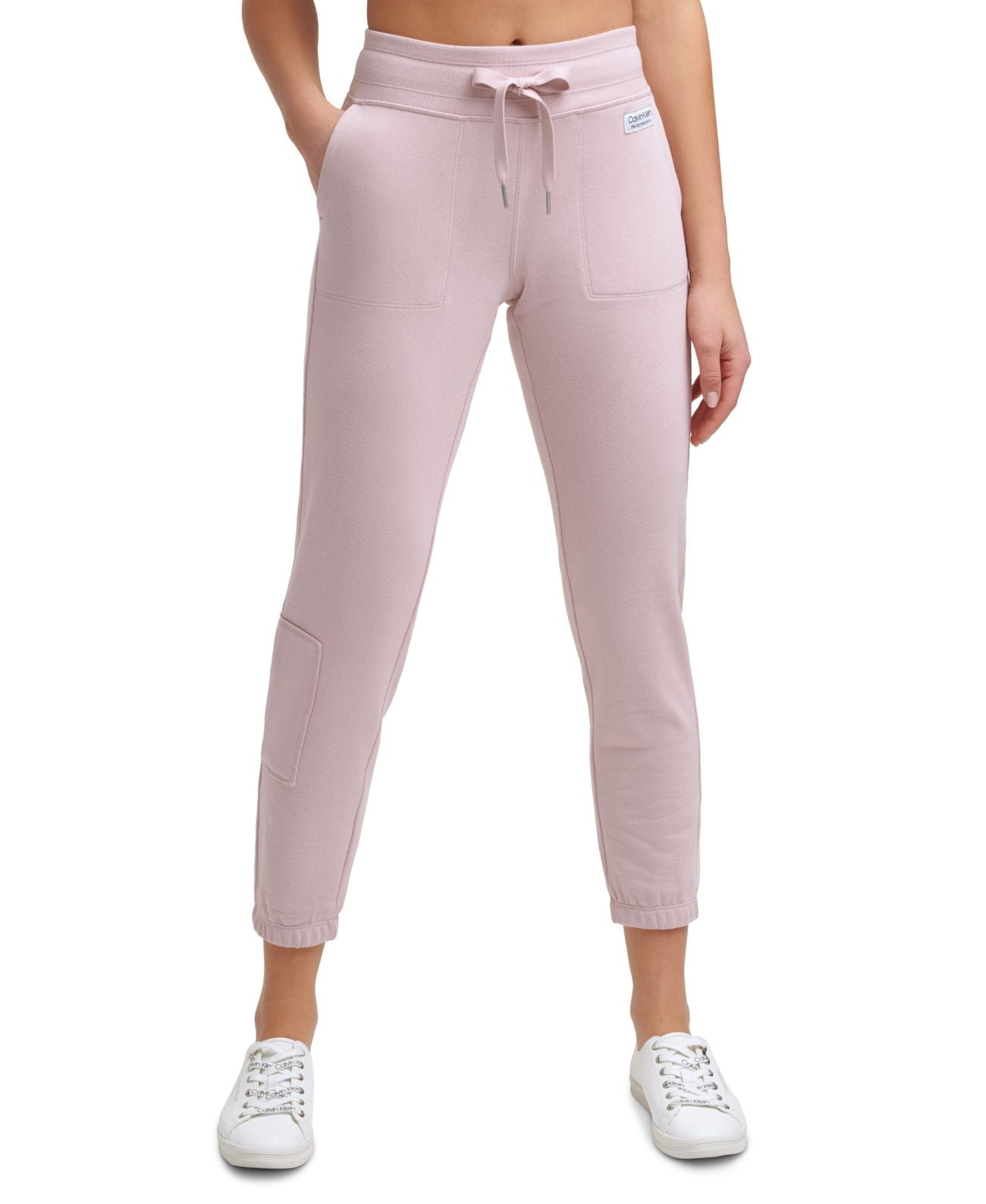 Calvin Klein Performance Zip-Pocket Sweatpants, Pink, X-Large 