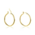 thumbnail image 2 of Lancharmed Gold Plated Earrings for Womens,Round Earring Sister Birthday Gifts, 2 of 7