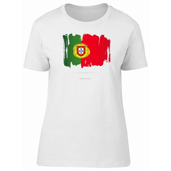 Paint Of The Flag Of Portugal T-Shirt Men -Image by Shutterstock, Male Large
