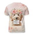 thumbnail image 2 of Happy Mother's Day Goldendoodle with Flower Crown and Greeting Card All Over Print 3D Shirt Unisex Merch Doodle Dog Lover Gifts Idea - 13004, 2 of 6