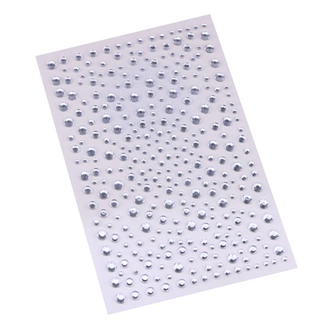 3 hojas de pegatinas de taladro de diamante acrílico, adhesivo para decorac TFixol estándar