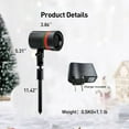 thumbnail image 2 of IJIL Laser Projector Lights Outdoor, 2 Colors Red Green Holiday Projector Landscape Spotlight Decorations for House/Garden/Party, 2 of 7