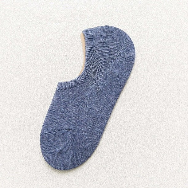 Calcetines de primavera y verano de color liso para mujer, calcetines invisibles de algodón, calcetines antideslizantes, calcetines transpirables, calcetines de mujer