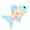 Blue, variant on Pet Teething Chew Toy Keep Busy For Biting With Rattle Sound Fish Theme