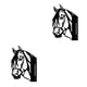 thumbnail image 3 of Adorno de jardín sweethay Cabeza de caballo colgante de hierro 2Conjunto, 3 of 6