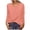 Pink, variant on IROINNID Polyester Long Sleeve T Shirt for Women Casual Solid Loose T-shirt Blouse Round Neck Tops,Navy