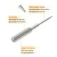 thumbnail image 5 of Uxcell 3pcs P2 Punta de destornillador de 5/32" Hex Shank 35mm/1.38 Longitud Magnética 5 Puntos Cabeza Hex Bits S2 Acero Destornillador, 5 of 7