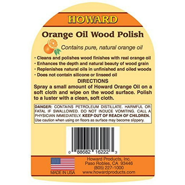 The polish provides a soft luster for all wood surfaces, and it