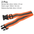 thumbnail image 2 of Uxcell Reflective Belt Bands 26x2 Inch Strip High Visibility Reflective Running Gear for Cycling Walking Orange 2 Pack, 2 of 5