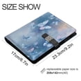 thumbnail image 3 of Leather Notebook with Pen Holder Writing Notepad Includes 100 Pages Lined Journal Blue Butterflies Flying, 3 of 6