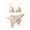 03#Beige, variant on Women's Triangle Bikini Floral String Bikini Set Two Piece Swimsuit Bathing Suits