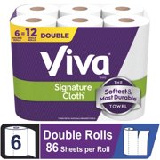 (1 pack) Viva Signature Cloth Paper Towels, 6 Double Rolls, 86 Sheets per Roll