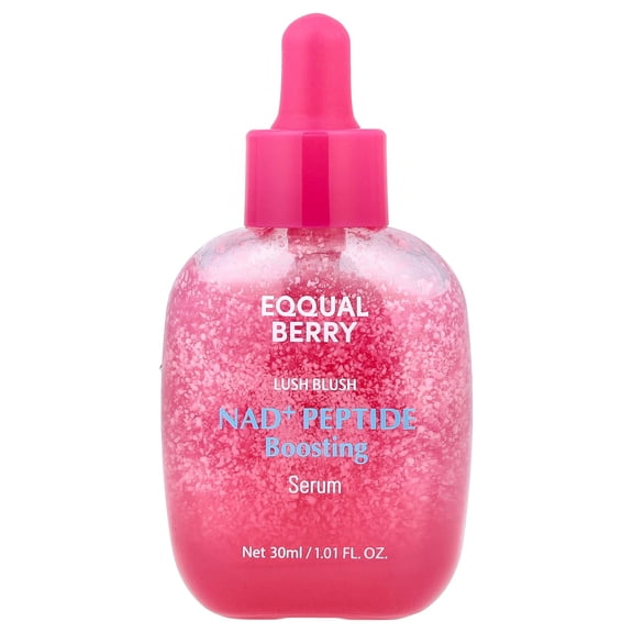 EQQUALBERRY Lush Blush, NAD   Peptide Boosting Serum, 1.01 fl oz (30 ml)