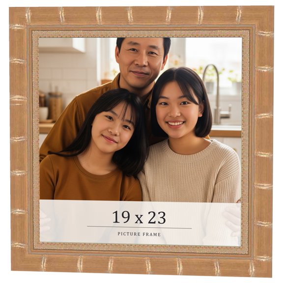 19x23 Frame Gold Real Wood Picture Frame Width 1.5 inches | Interior Frame Depth 0.5 inches |