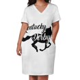 thumbnail image 2 of Vestido de noche usado con bolsos para ropa coreana de mujer del mejor caballo que corre el Derby de Kentucky Verano, 2 of 6