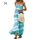 thumbnail image 1 of Vestido largo con cuello en V Ropa de verano Vestido suelto sin mangas a rayas, Verde, M Methold AP001806-17, 1 of 5