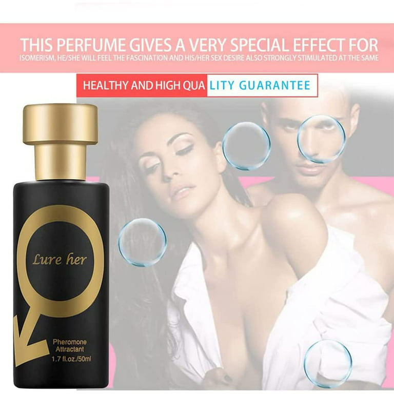 Black Aphrodisiac Golden Lure Her Pheromone Perfume Spray For Men
