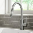 thumbnail image 2 of KRAUS Oletto Single Handle Pull Down Kitchen Faucet with QuickDock Top Mount Installation Assembly in Spot Free Stainless Steel, 2 of 7