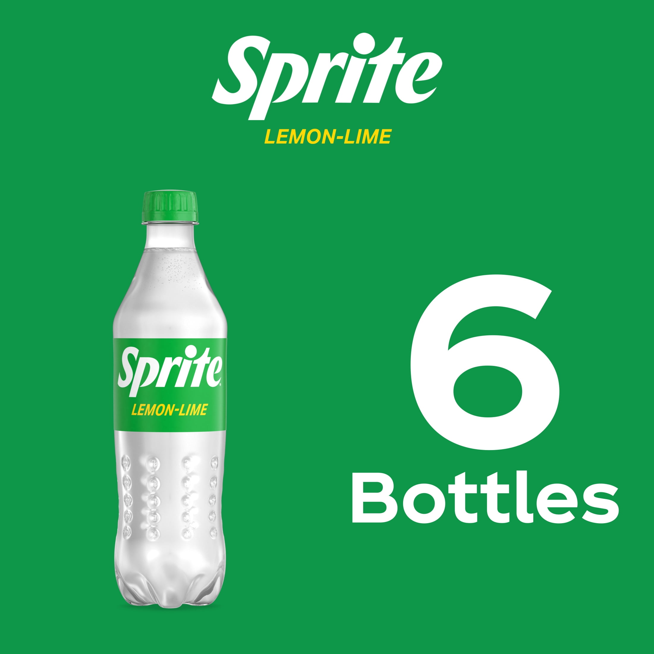 Sprite, Lemon-Lime Caffeine Free Soda, 16.9 fl oz Bottles, 6 Pack