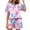 Purple, variant on Dxzfnsa Womens Pajama Sets 2 Piece Soft Short Sleeve Top and Shorts Sleepwear Round Neck Pjs Lounge Set with Pockets S-2XL