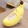 thumbnail image 1 of Throw Pillow Juguetes De Peluche De Frutas Almohada De Felpa Regalos Creativos Esponjosos Extraíbles para Niños, Regalo De Juguete De Muñeca Decorativa De Navidad De Halloween,Banana, 1 of 7