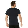 thumbnail image 3 of Rothco Solid Color T-Shirt with Cotton / Polyester Blend,Navy Blue, 3 of 7