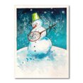 thumbnail image 3 of Designart Christmas Snowman Playing Guitar Traditional Canvas Wall Art, 3 of 4