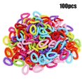 thumbnail image 1 of 100pcs Bird Parrot Chain Links Diy C-clips Chains Hooks Swing Climbing Cage Toys For Multiple Usage He Qiyong unisex, 1 of 2