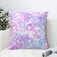 thumbnail image 6 of YFYANG Square Decorative Throw Pillow Case (Without Pillow Insert), Pink Paisley Pattern Bedroom Sofa Car Cushion Cover, 12"x12", 6 of 9