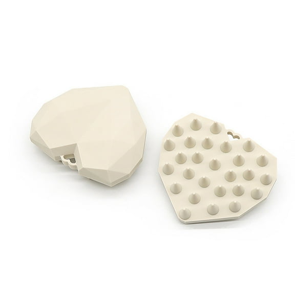 1pc Diamond Heart Shampooing Comb Soft Silicone Scalp & Head Massager The Ultimate Shampoo Brush for All Hair Types