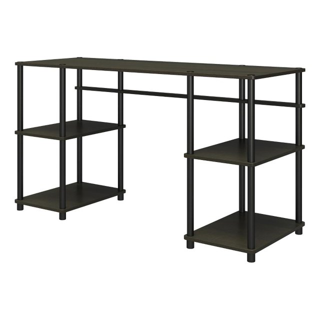 Ameriwood Home Condor Toolless Double Pedestal Computer Desk in Espresso