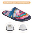 thumbnail image 3 of Balery Colorful Donut Pantuflas de Casa de Felpa Silenciosas con Diseño Estampado, Zapatillas Cómodas Antideslizantes de Algodón para Interior-Medium, 3 of 8