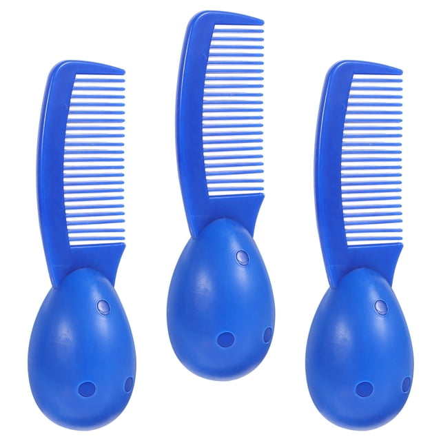 WASHWEPE 3Ud Peines Portátiles Para Peinado Seguro En Prisiones Con De Mango Esférico