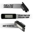 thumbnail image 6 of Unique Bargains 2pcs LED License Plate Light Car Number Lamp Replacement White Light for Peugeot 207 307 3008, 6 of 7