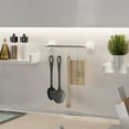 thumbnail image 5 of Lloopyting Clearance Paper Towel Holder Kleenex Tissues Boxes Self Adhesive Tissue Holder Punch-Free Plastic Paste Hanger Holder Towel Tube Kitchen Gadgets White, 5 of 6
