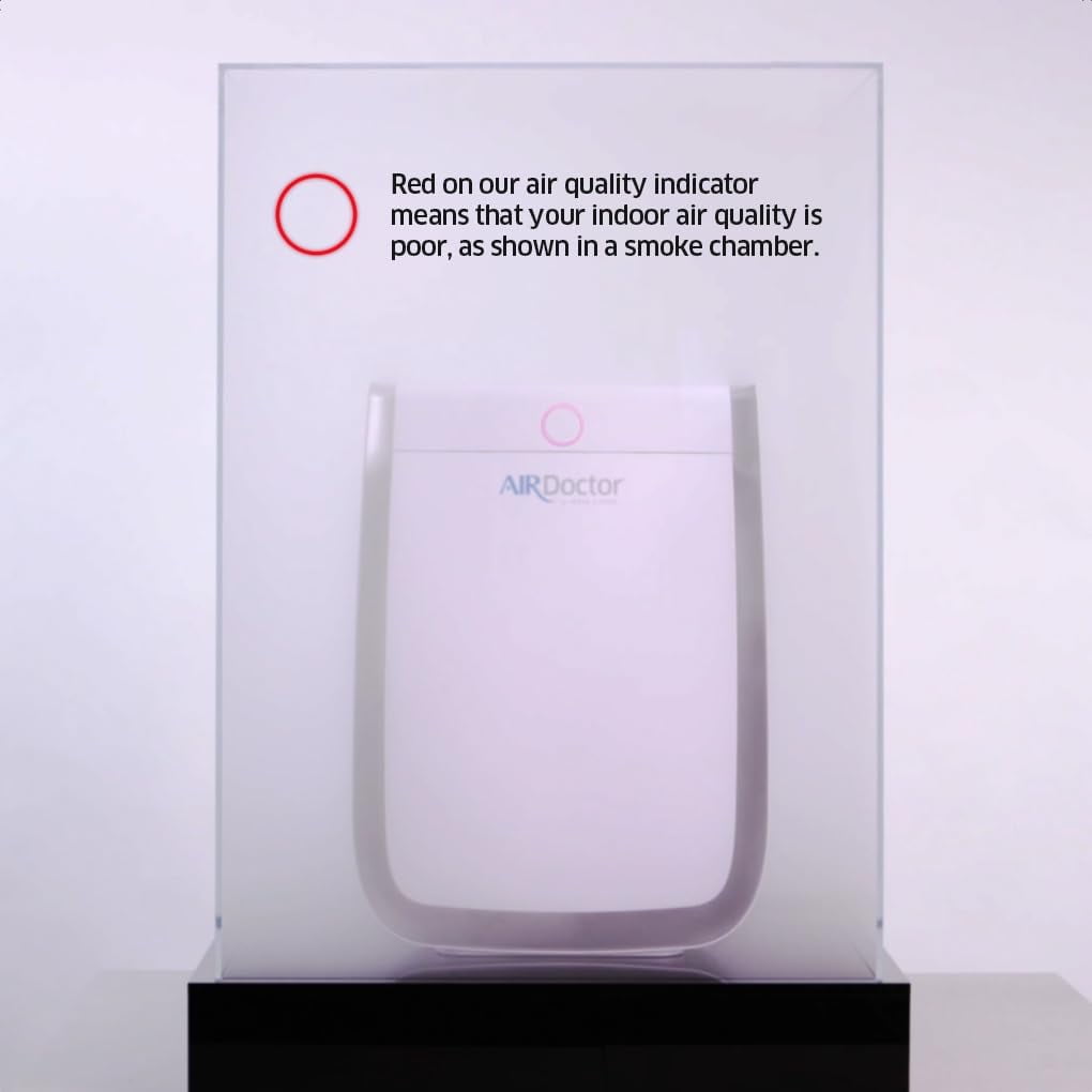 Airdoctor AD3500 Air Purifier for Large Rooms, Covers 638 Square Feet, 15.75x8.25x23 in., White, 1-Pack
