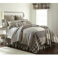 thumbnail image 4 of Donna Sharp Smoky Cobblestone King Neutral Patchwork Pieced Cotton Quilt, 4 of 7